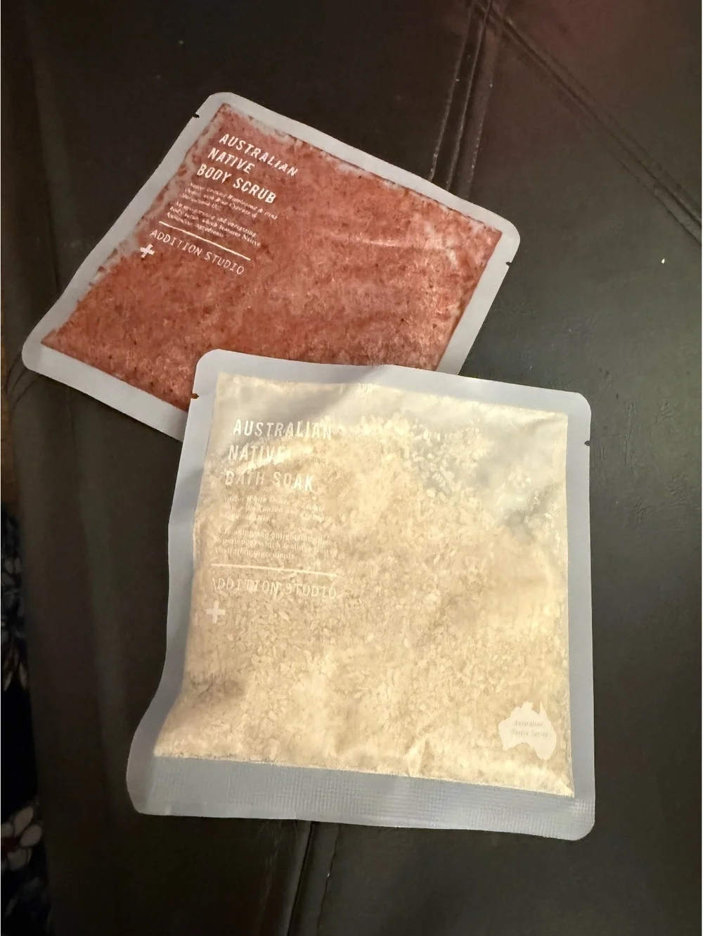 Australian luxury lot of 2 body scrubs and bath soak set upscale spa day